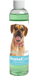 Healthy Breeds Dog Dental Care Water Additive for Puggle - Helps Freshen Breath, Reduce Plaque & Control Tartar - Mint Flavor - 8 oz