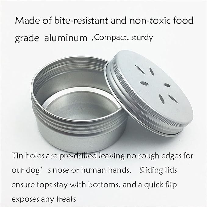 CHENGXINWENHUA Dog skent Work tins 6 Pack，Dog Scent Training Box，Dog Nose Work containers (6pc L+6pc S)