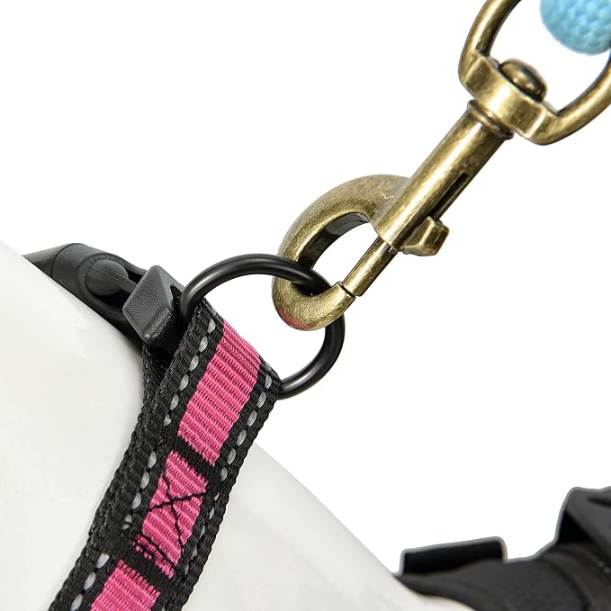 Mile High Life Dog Collar | Nylon Reflective Dog Collars | Light Weight Puppy Collars | Pink Dog Collars for Large Dogs (Pink, Large)