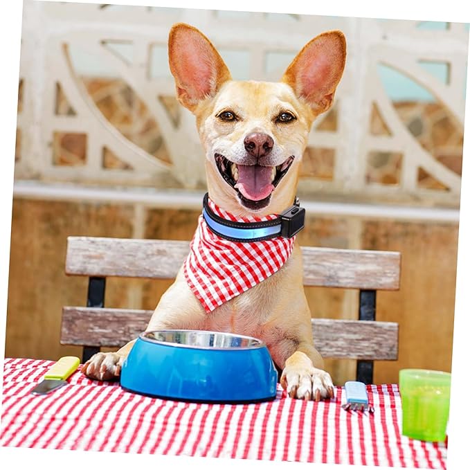 Happyyami Led Solar Collar for Dogs Night Safety Pet Supplies Cute Dog Collar USB Rechargeable