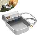 Automatic 304 Stainless Steel Dog Water Dispenser | 101oz/3L High-Volume Outdoor Pet Feeder | Auto-Fill, Anti-Tip, Wall/Ground Mount & Effortless-Clean Design