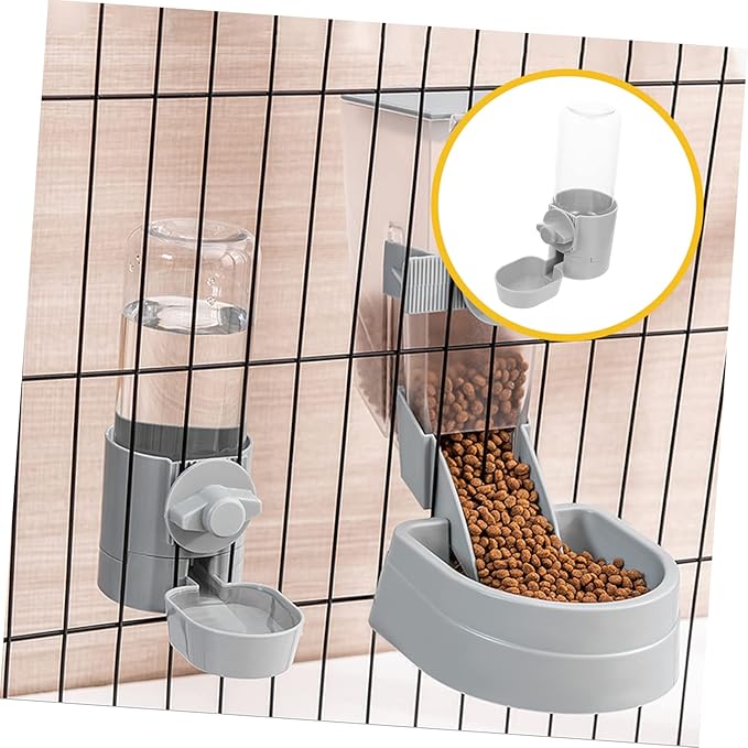 Hanging Water Dispenser for Large Dog Automatic Feeder No Spill Bowl for Rabbit