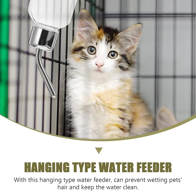 Automatic Pet Feeder Dog Water Bottle Portable Water Dispenser No Leak Perfect for Rabbit Large Dogs