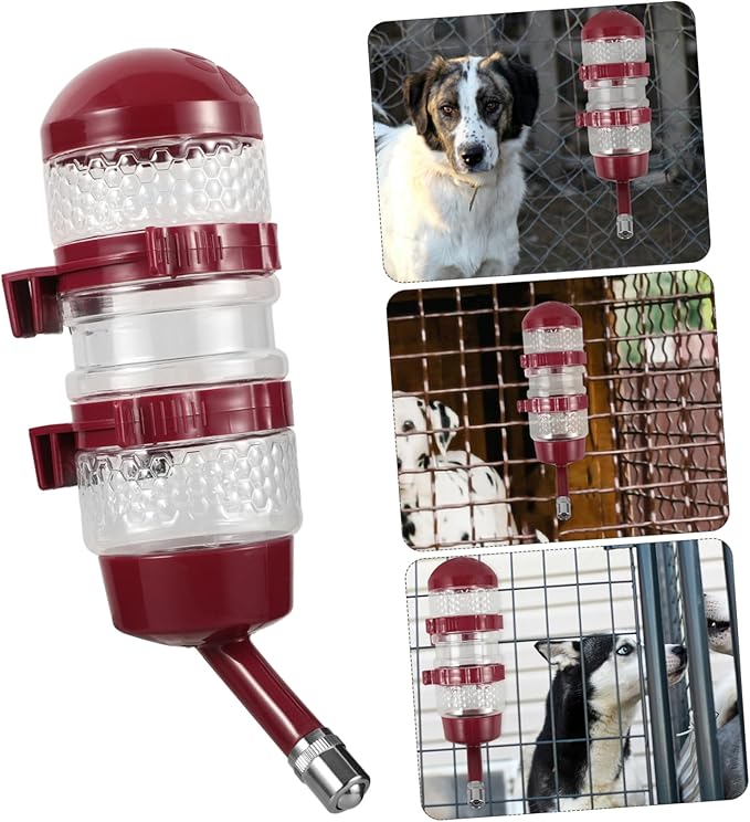 Automatic Hanging Dog Water Bottle Feeder with Leak Seal for Kennels and Cages Wear Resistant Pet Water Dispenser for Puppies and Cats Easy to Install for Healthy Drinking