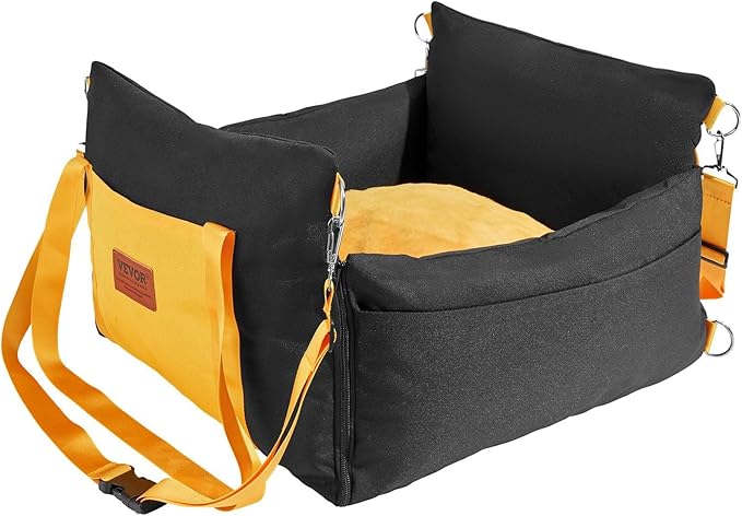 Dog Booster Car Seat Pet Car Seat for Small Dog up to 25lbs Black