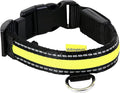 walkingMate Soft Nylon LED Collar, 25 mm x 36-51 cm, Green
