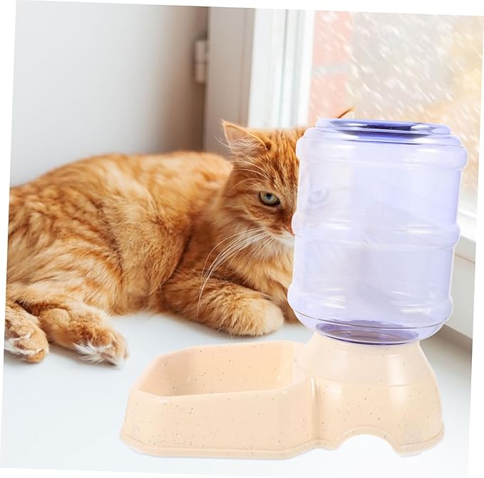 Pet Water Dispenser Bowl Stand Dog Cat Auto Feeder Capacity Spill Design Fountain