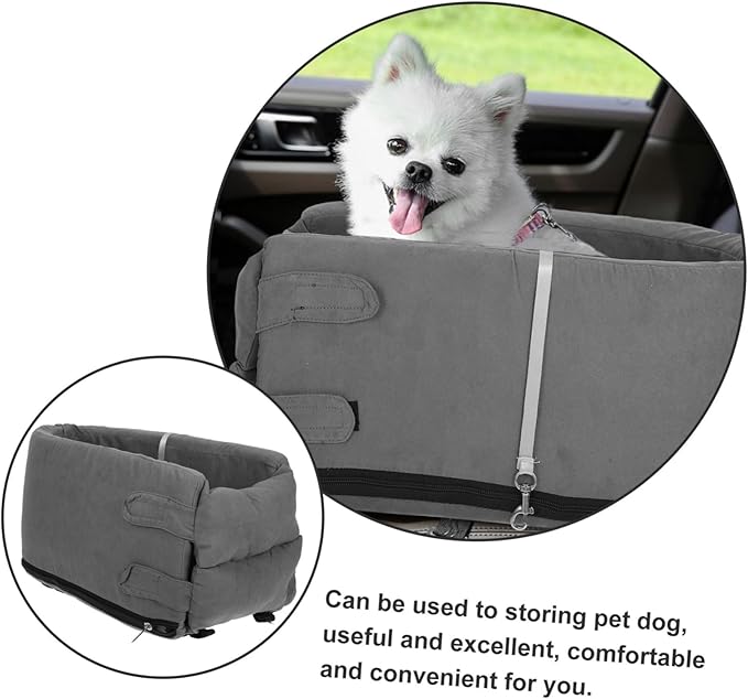 Yardwe Car Dog Cushion Seat Non- Pet Car Bed Travel Cushion for Dogs Easy to Protects Against Stains and Marks for Backseat Use