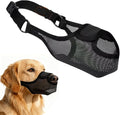 Durable Dog Muzzle for Small, Medium & Large Dogs，Soft & Breathable Air Mesh，Adjustable No-Bite Muzzle for Barking & Chewing，Open-Nose Design for Easy Breathing & Outdoor Comfort-Extra Large