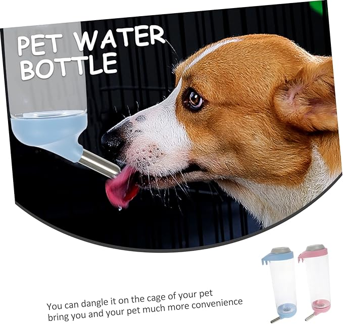 BESTonZON 2PCS Automatic PET Water Feeder Hanging Dispenser for Dogs Cats and Rabbits Sturdy Water Bottle Easy to Install for PET Accessories