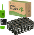Dog Poop Bags Rolls with Dispenser - Scented & Leak-Proof Dog Waste Bags in Green/Black, 13x9 Inch Extra Large Poop Bags for Dogs, 120/360/630 Counts