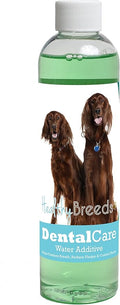 Healthy Breeds Dog Dental Care Water Additive for Irish Setter - Helps Freshen Breath, Reduce Plaque & Control Tartar - Mint Flavor - 8 oz
