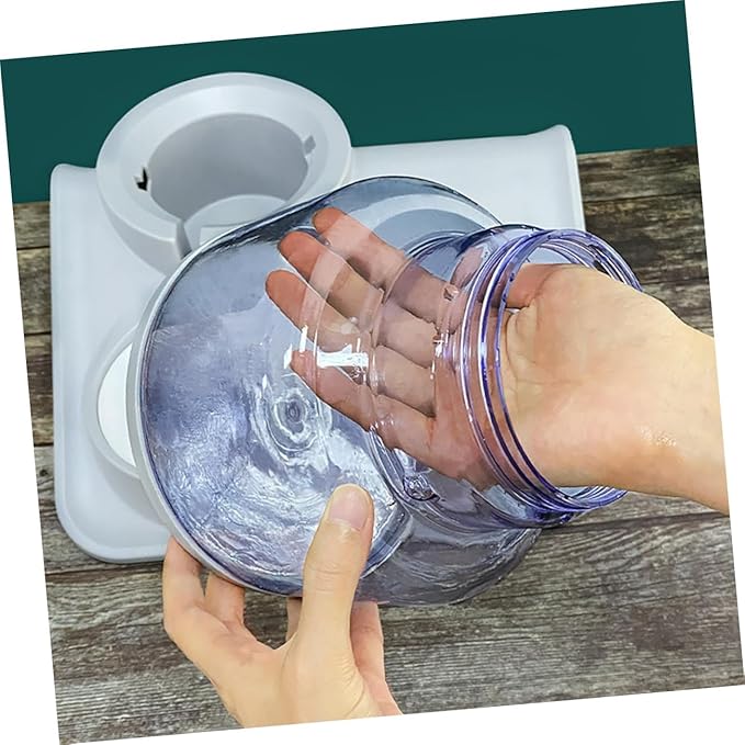 GANAZONO Durable Pet Food and Water Dispenser Bowl for Cats and Dogs Convenient Automatic Feeder with Removable Bowls for Easy Cleaning and Hydration