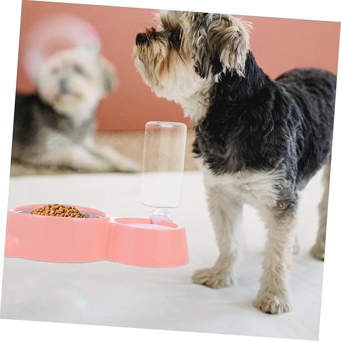 1pc Cat Ear Pet Bowl Dual-use Feeder for Dogs Cats Automatic Water Container Easy to Design for Daily Feeding Needs
