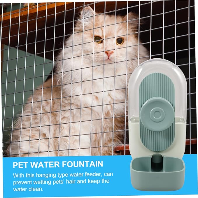 Automatic Pet Water Feeder Hanging Water Dispenser for Dogs Cats Convenient Cage Supply Prevents Spills Easy to Install Design for Comfortable Feeding