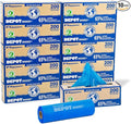 Dog Waste Depot® Depot Doggies™ - Blue - Baby Powder Scented - 65% (PCR) Post Consumer Recycled Dog Waste Roll Bags - 50% thicker than competitor, fits the House dispenser (10 Rolls = 2000 bags)