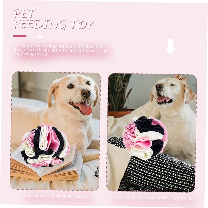 Pet Sniffing Interactive Chewing Toy for Dogs Food Dispenser for Puppies Engaging Slow Feeder for Indoor and for Reducing Stress and Enhancing Smell