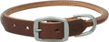 Terrain D.O.G. Bridle Leather Rolled Dog Collar Brown 23" (21 - 24 in., 1 in. width)