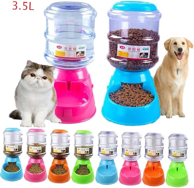 Large Capacity Automatic Feeder Dog Slow Feeder Bowl Water Dispenser for Cats