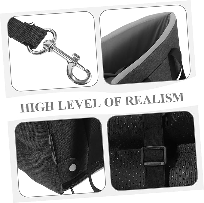Kisangel Center Console Dog Car Seat for Pets Portable Pet Seat for Cats Dogs Easy to Install Removable Design All-Season Car Models Deep