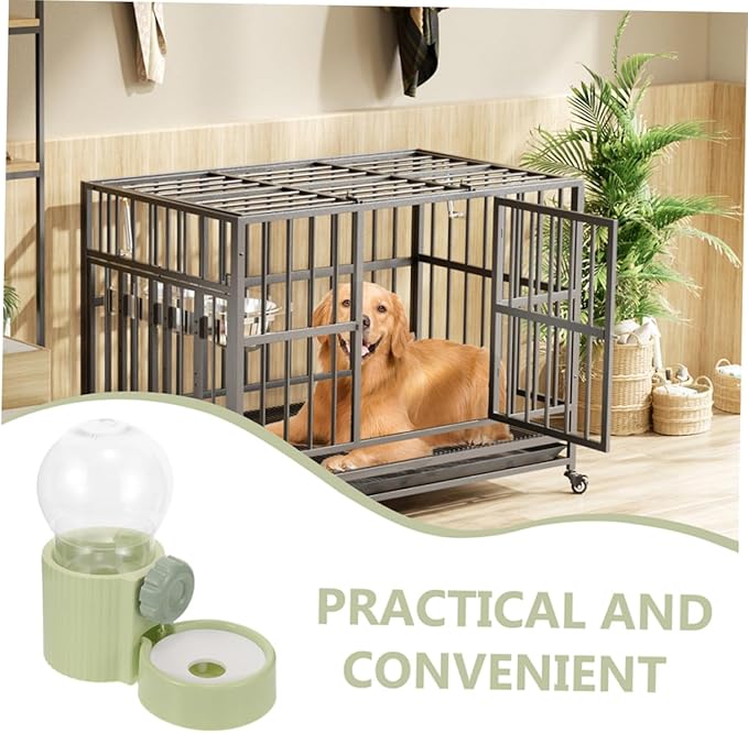 balacoo 2pcs Hanging Pet Water Dispenser Cage-Mounted Feeder for Dogs and Cats Easy to Install Leak Convenient Home Accessory for Hydration and Feeding