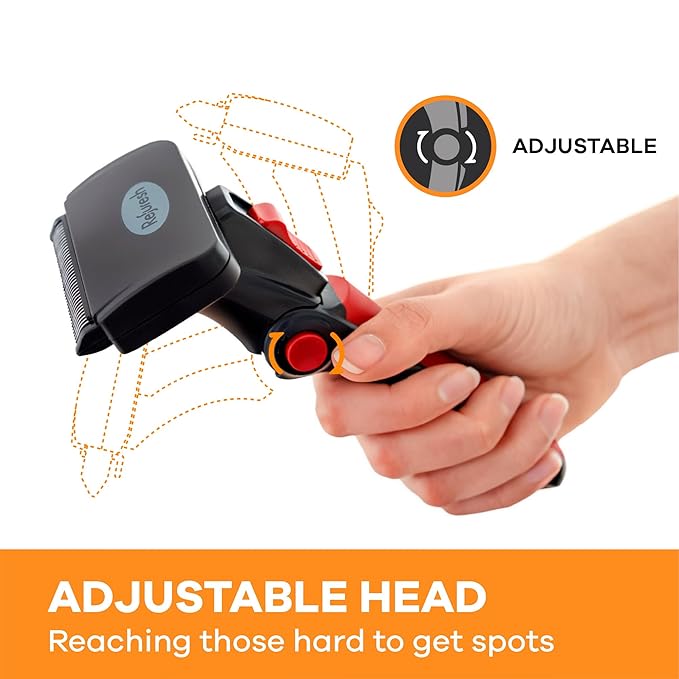 Deshedding Dog Brush for Short/Medium Hair (Small,Red) – Gentle Deshedding Tool for Dogs & Cats – Reduces Shedding, Without damaging Topcoat. Removes Loose Fur & Dead Undercoat.