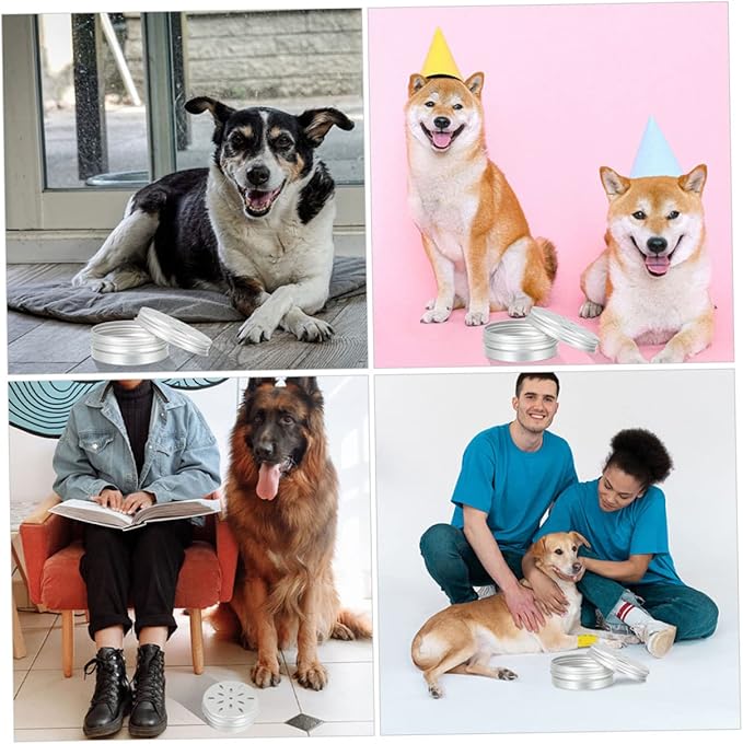 BESTonZON 6Pcs Portable Dog Scent Training Cases Holders for Nose Work Odor Detection Training for Pet Agility Training Nosework Activities