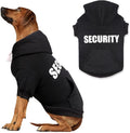 Security Dog Sweater Soft Brushed Fleece Clothes Hoodie Sweatshirt with Pocket Dog Sweaters for Large Dogs(XL)