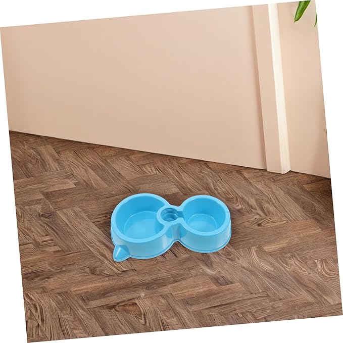 MERRYHAPY Elevated Double Dog Cat Bowls No-Spill Water Dispenser for Dogs Portable Feeder Auto Waterer for Cats and