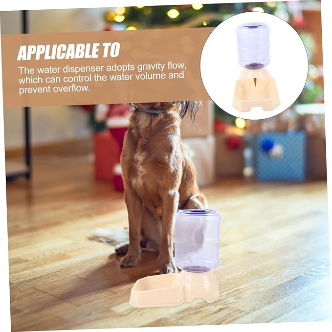 BESPORTBLE Dog and Cat Automatic Water Dispenser Sturdy Feeder Stand Easy Refill No Spill Pet Water Bowl Indoor Outdoor