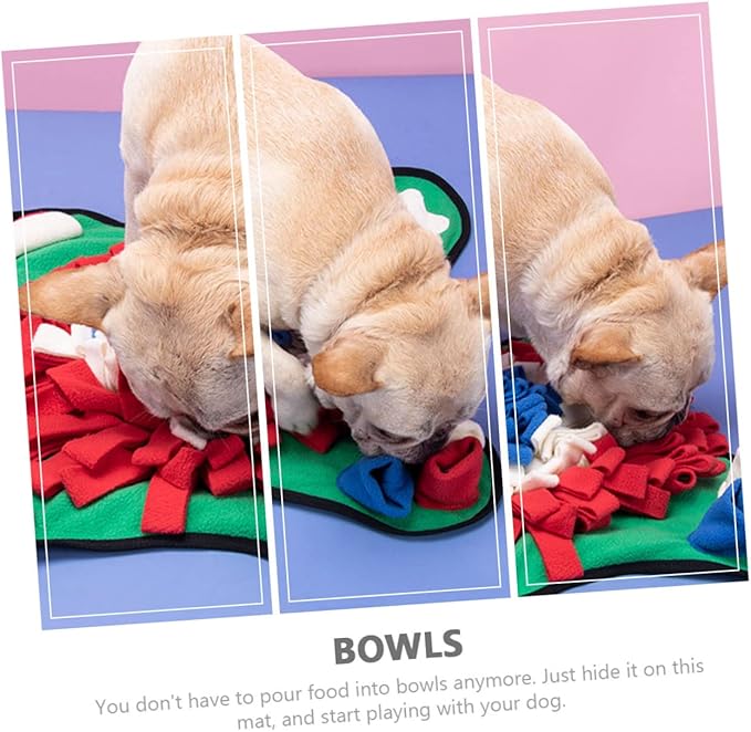 Dog Sniffing Mat for Training – Slow Feeding Cushion for Puppies Non-Slip PET Nose Work Mat Sturdy Dog Supplies for Interactive Play and Mental Stimulation