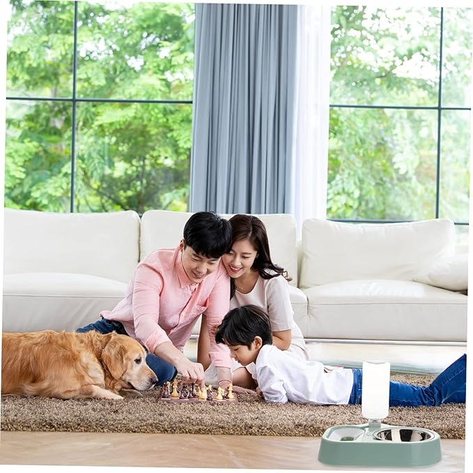 BESPORTBLE Pet Water Fountain Automatic Feeder Bowl Food-Grade Plastic Easy to Clean for Dogs Cats