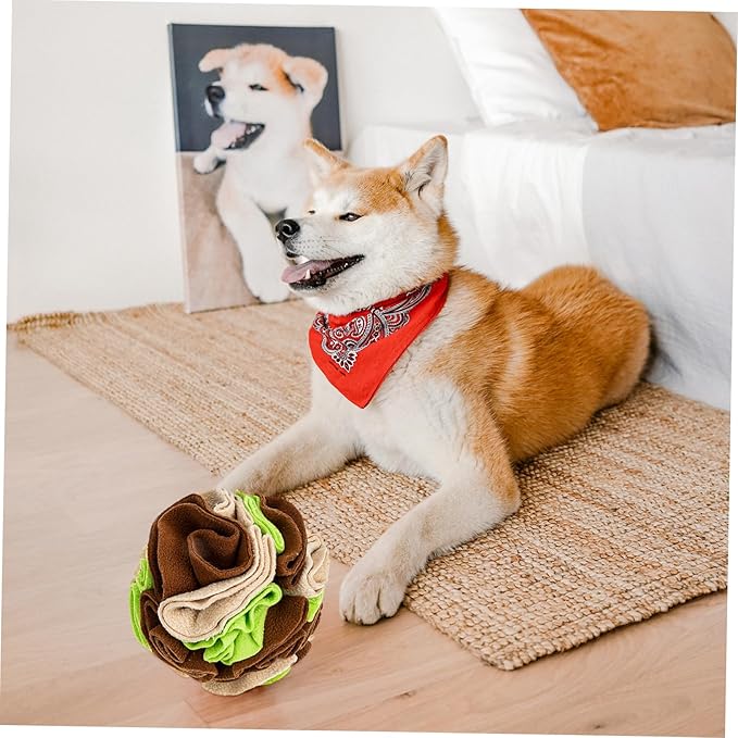 Dog Sniffing Training Ball Slow Feeder Pet for Encouraging Natural Foraging Skills Durable and for Reducing Boredom and for Snack