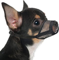 Mayerzon Dog Muzzle, Soft Mesh Muzzles for Small Medium Large Dogs Chihuahua Poodle Husky Labrador Retriever, Breathable Dog Mouth Guard for Biting Chewing Grooming, Allow Panting Drinking(XS, Black)