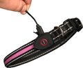 Sherry Kline LED Light-Up Pet Collar - USB Rechargeable - Flashing Glow in The Dark Size Small, Color: Pink