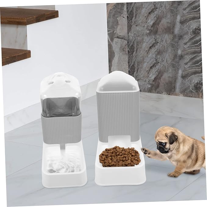 VANZACK 1set Automatic Feeder Dispenser Pet Water Holder Smooth Design Easy to Use for Store Feeder Water Bowl
