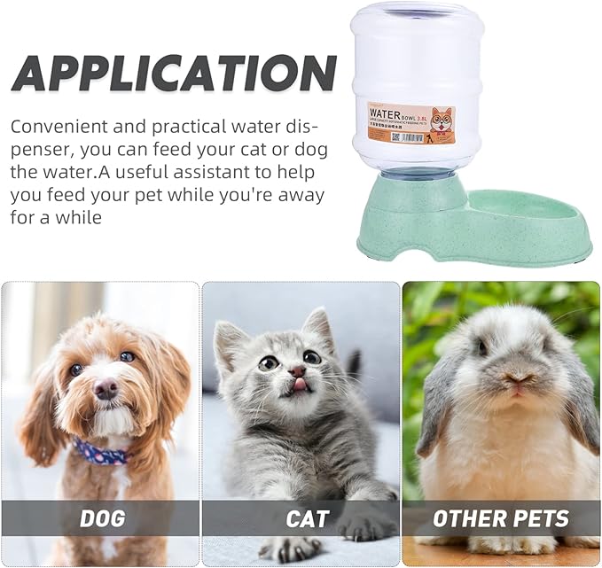 Pet Supplies Automatic Dog Cat Waterer Capacity Non-Slip Base Leakproof Design