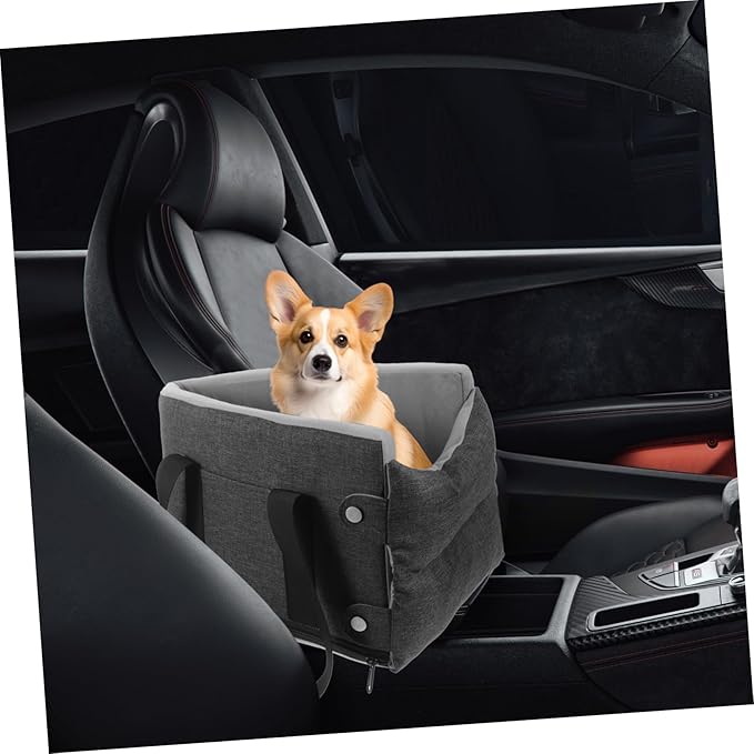 UPKOCH Washable Dog and Cat Car Seat Console Pad Comfortable Pet Seat for Use Cars Soft Material Easy to Fits and Pets Deep