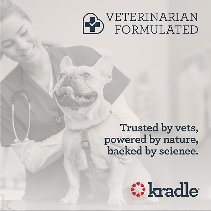 Kradle Bliss Bars for Dogs - Peanut Butter Flavored Calming - GABA L-Theanine - On The Go Packaging - Supports a Calm Demeanor - 6 Bars