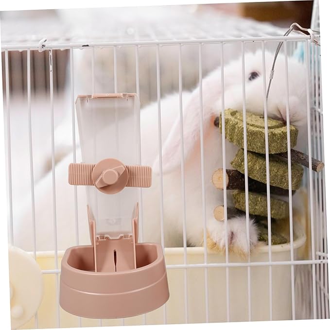 1set Pet Water Dispenser and Automatic Feeder for Cats and Water Bowl Safe Hanging Design for Pet Cages and Home