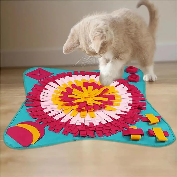Pet Dogs Mat Pet Leak Food Anti Choking Mat Cat Dog Training Blanket Nose Work Toy Pet Slowing Feeding Mat