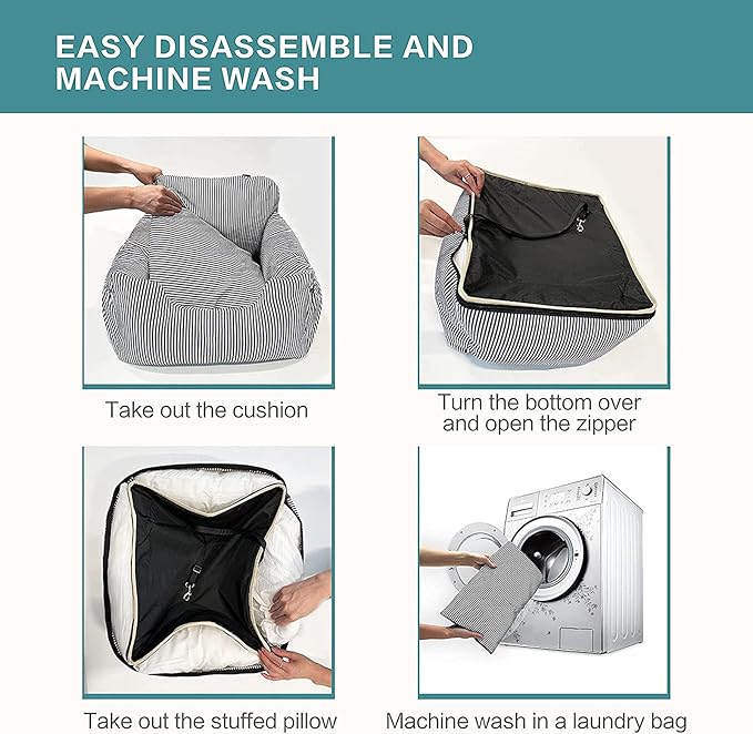 Car Seat for Dogs,Pet Booster Seat Pet Travel Car Carrier Bed, Safety Clip-On Leash & Removable Washable Cover for Cars/Suvs/Trucks for Small Dogs Cats and Any Pets Under 15 LB