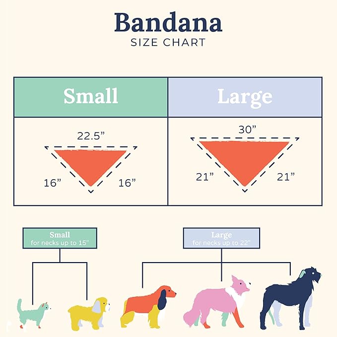 Lucy & Co. Bowwow Wow! Bandana -Designer Puppy Accessory. 100% Polyester. Soft, Stylish and Appropriate for Any Occasion. Machine Washable (Blue Bows)