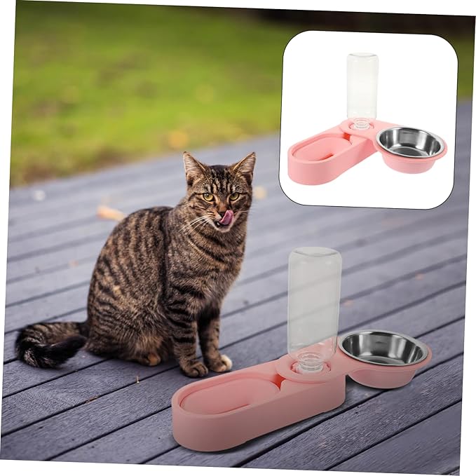 Automatic Cat Feeder Bowl Pet Water Fountain Feeder Dispenser Cat Dishes