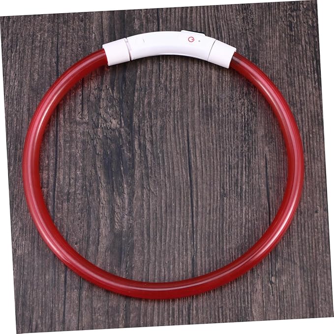 FRCOLOR 3pcs Led Glowing Dog Collar USB Rechargeable Pet Collar for Night Safety -Saving Flexible Shapes