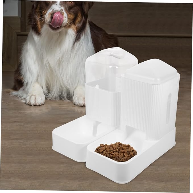 YARNOW 1set Automatic Cat Feeder Dispenser Water Bowl Convenient for Cats and Dogs Pet Food and Water Holder Saving Feeding for Home Use