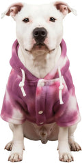 Mklhgty Tie Dye Dog Hoodie, Winter Coat for Small Dogs - Ultra-Soft Adjustable Warm Hood, Breathable Comfort Fabric for Daily Use