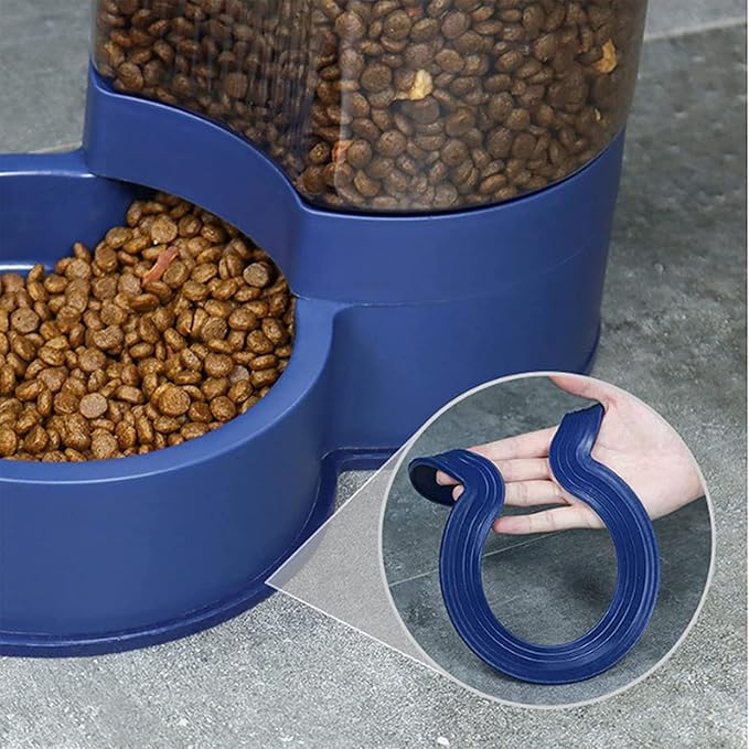 Fountain Pet Automatic Feeder and Water Dispensers Set, Automatic Pet Dog Cat Water Fountain Dispenser Puppy Drinker Feeder No Spill Water Dispenser and Feeder Pet Water Dispenser