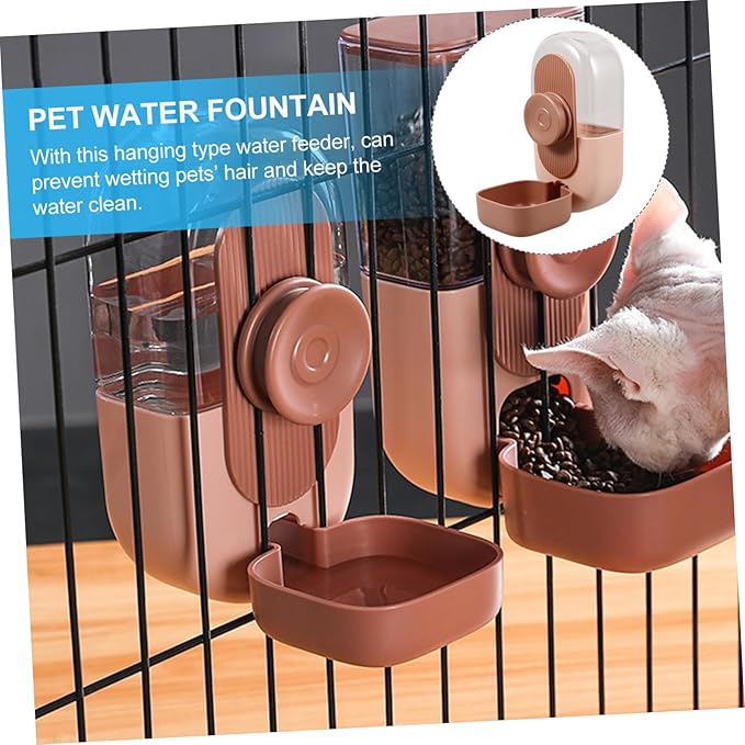 BESPORTBLE 2pcs Cat Feeder Dispenser Pet Waterer Dog Water Bowl Automatic Water Bowl for Dogs Indoor Cat Feeder