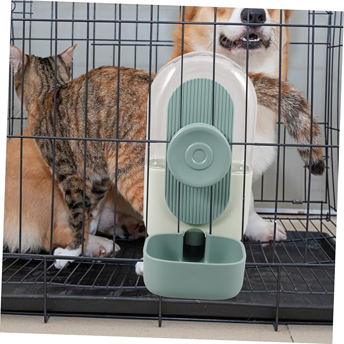 ibasenice Hanging Pet Water Dispenser for Dog Crate Automatic Water Feeder Leak Design Compact Easy Installation for Cats and Dogs